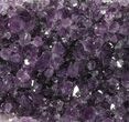 Dark Purple Amethyst Cluster On Wood Base #52633-2